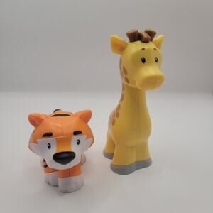 Fisher Price Little People Replacement Zoo Animal Figures Toys Tiger Giraffe